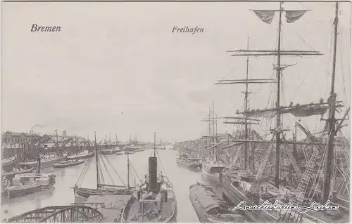 Bremen Segelschiffe im Freihafen
