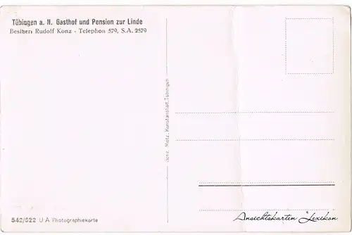 Tübingen Gatshof und Pension zur Linde 2 Bild: Kegelbahn