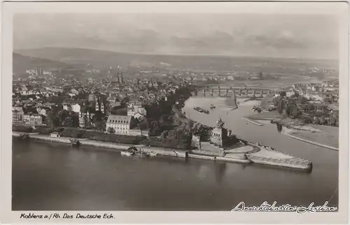 Koblenz Luftbild  Ansichtskarte 1939