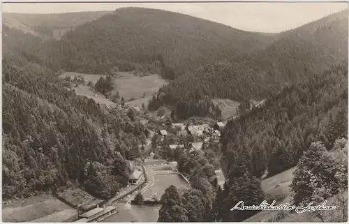 Unterweißbach Panorama Foto Ansichtskarte 1968