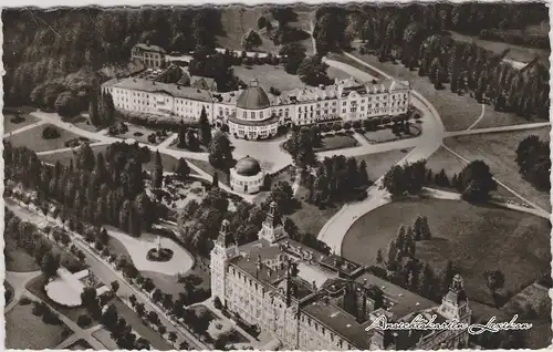 Ansichtskarte Bad Wildungen Luftbild Badehotel und Fürstenhof 1959 
