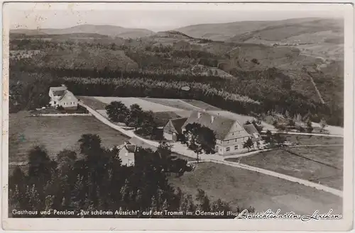 Wald-Michelbach Gasthof zur Schönen Aussicht auf der Tromm - Luftbild