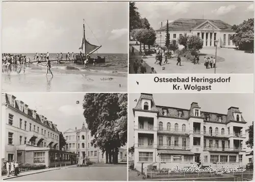 Heringsdorf Usedom Mehrbildkarte Ansichtskarte 1982