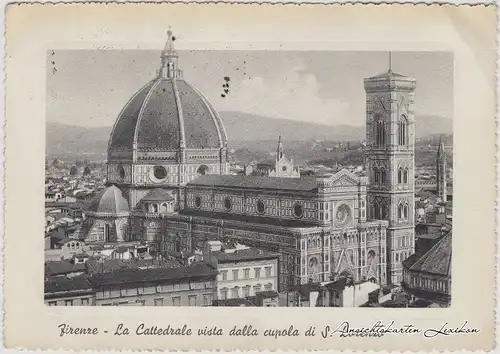 Florenz La Cattedrale vista dalla cupola di S. Lorenzo