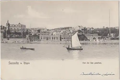 Sassnitz Panorama von der See aus