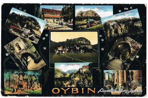 Oybin Mehrbild: Umland, Stadt, Bahnhof