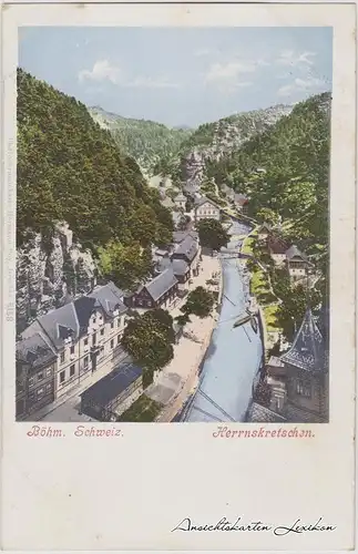 Herrnskretschen Panorama - Straßenpartie