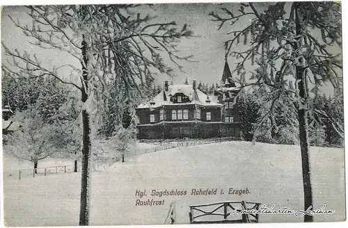 Rehefeld-Altenberg (Erzgebirge) Kgl. Jagdschloss Rehefeld im Winter