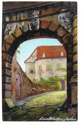 Scharfenstein-Drebach (Erzgebirge) Eingang zum Schloss Scharfenstein