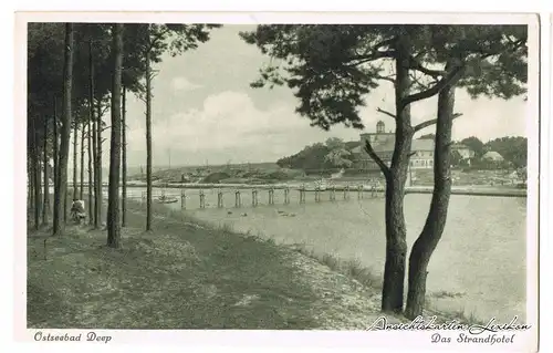 Treptower Deep / Regamünde Blick auf das Strandhotel