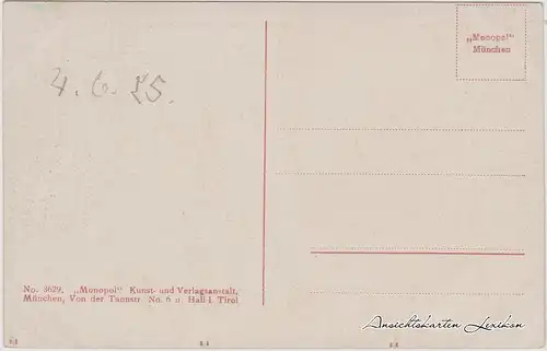 Innsbruck mit Nordkette Ansichtskarte Tyrol Tirol 1918