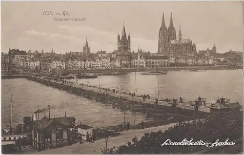 Köln Anlegestelle, Brücke - Gesamtansicht