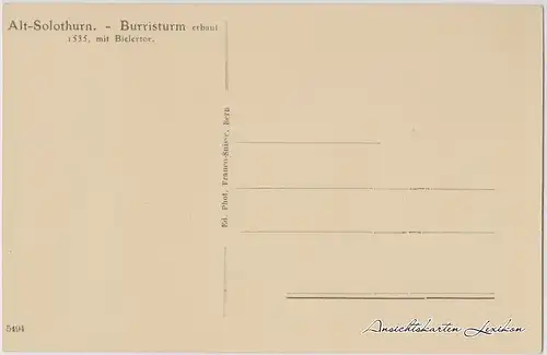 Solothurn Burristurm mit Bielertor