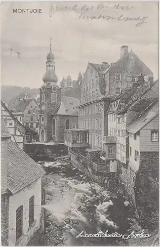 Monschau (bis 1918 Montjoie) Stadt mit Fluss