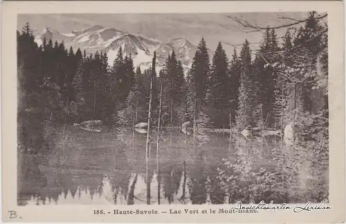 Sulzern Lac Vert avec Mont Blanc
