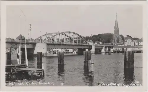 Sonderburg Brücke Anlegestelle und Stadt