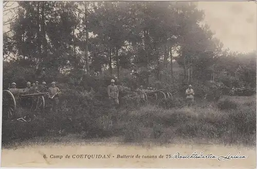 Guer (Morbihan) Batterie de Canons - Lager Coëtquidan