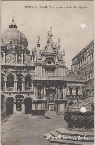 Venedig Palazzo Ducale Venzia Venetien Postcard 1919