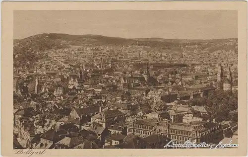 Stuttgart Blick auf die Stadt