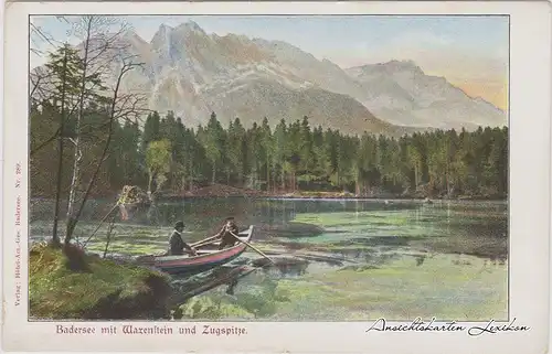 Grainau Badersee, Waxenstein und Zugspitze