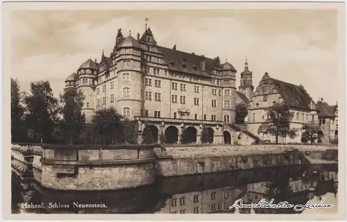 Neuenstein (Hohenlohe) Blick auf das Schloß