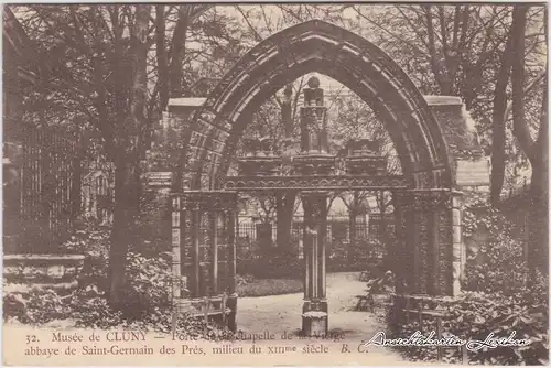 Paris  Musée de Cluny - Porte de la chapelle de la Vierge CPA 1922