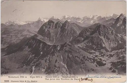 Grindelwald Wetterhorn, Eiger, Mönch und Jungfrau