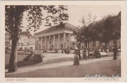 Baden-Baden Konversationshaus Ansichtskarte 1930