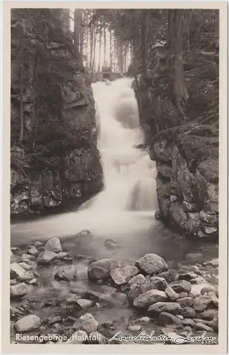 Hain im Riesengebirge Giersdorf Wodospad b Giersdorf Schlesien 1932
