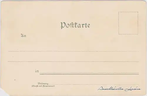 Mitte-Berlin 4 Bild Litho: Leipziger Straße, Kaiser Wilhelm Denkmal, Frriedrichstraße