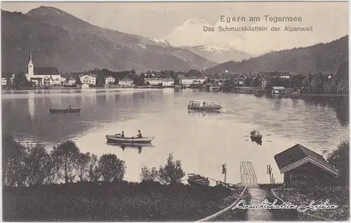 Egern-Rottach-Egern Stadt und Anlegestelle