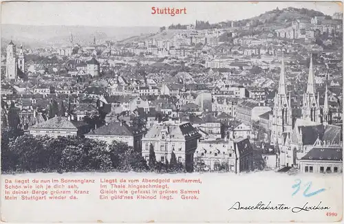 Stuttgart Blick auf die Stadt