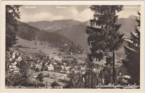 Oberstaufen Blick auf die Stadt