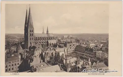 Lübeck Totale, Marienkirche und Markt