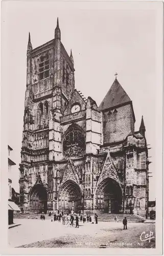 Meaux La Cathédrale Seine-et-Marne Postcard CPA 1956