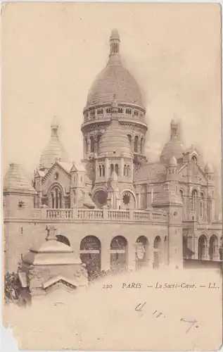 Paris Le Sacré-Cœur CPA Ansichtskarte 1909