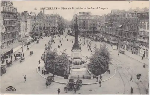 Brüssel Place de Brouckere et Boulevard Anspach