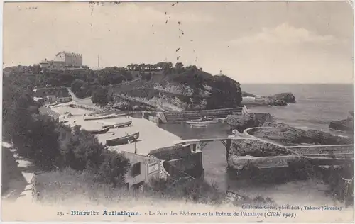 Biarritz La Port des Pêcheurs et la Pointe de l&#039;Atalaye