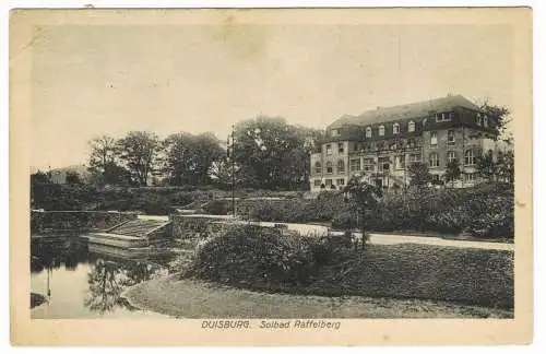 Ansichtskarte Duisburg Solbad Raffelberg 1915 