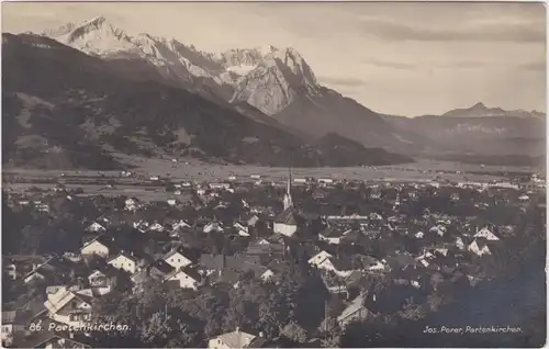 Garmisch-Partenkirchen Blick über die Stadt