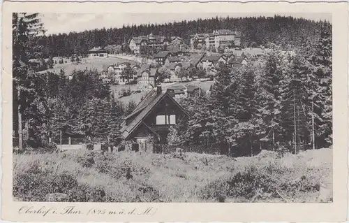 Oberhof (Thüringen) Hütte und blick auf die Stadt