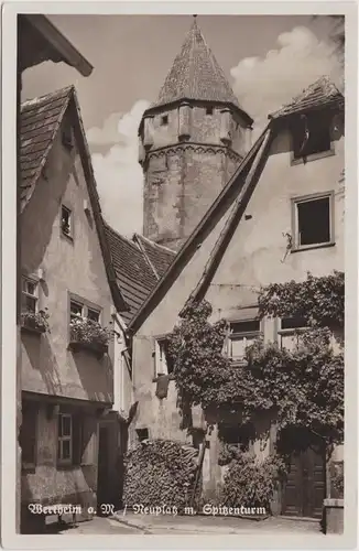 Wertheim Neuplatz mit Spitzenturm