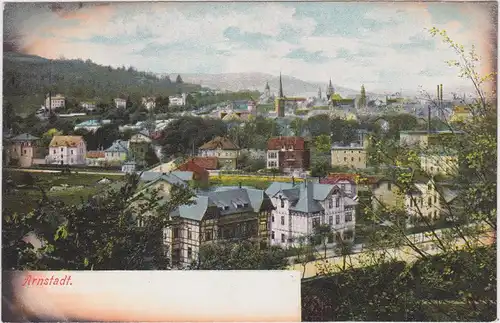 Arnstadt Stadt mit Straßenblick