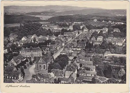 Bad Arolsen Blick über die Stadt - Straße