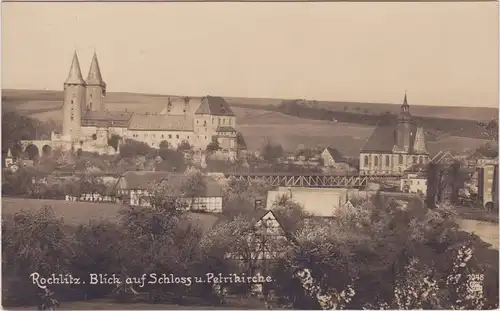 Rochlitz Blick auf die Stadt