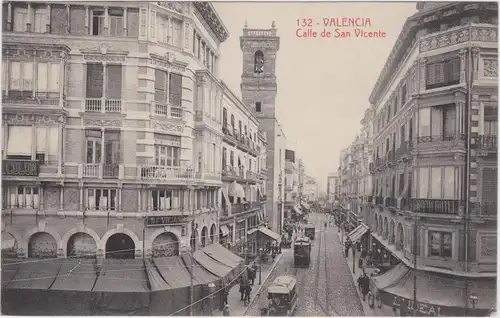 Valencia Calle de San Vicente - Straßenbahn