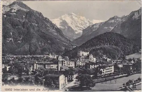 Interlaken Stadt und Jungfrau