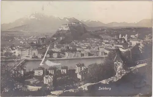 Salzburg Panorama mit Dom Kapuzinerberg