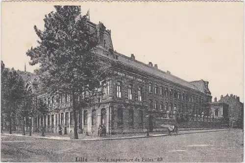 Lille Ecole superieure de Filles 28 Nord pas de Calais 1922