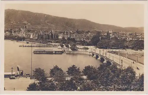 Zürich Totale, Brücke und Dampferanlegestelle